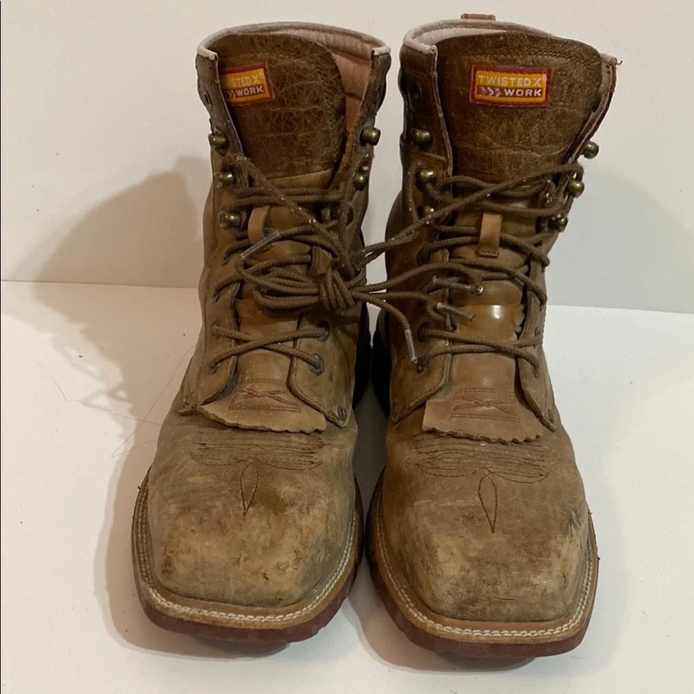 Mens Twisted X Work MXALW01 Size 10EE Waterproof Boots - Picture 2 of 15